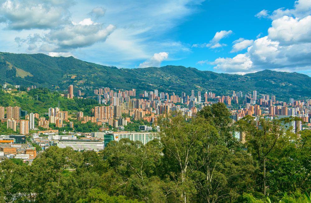 Medellin, Colombia on a sunny day